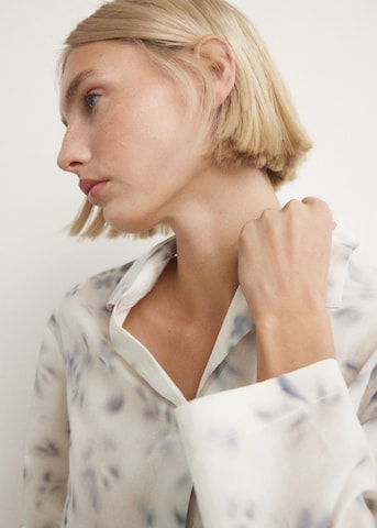 MANGO Schlafhemd 'Fluir' in Blau