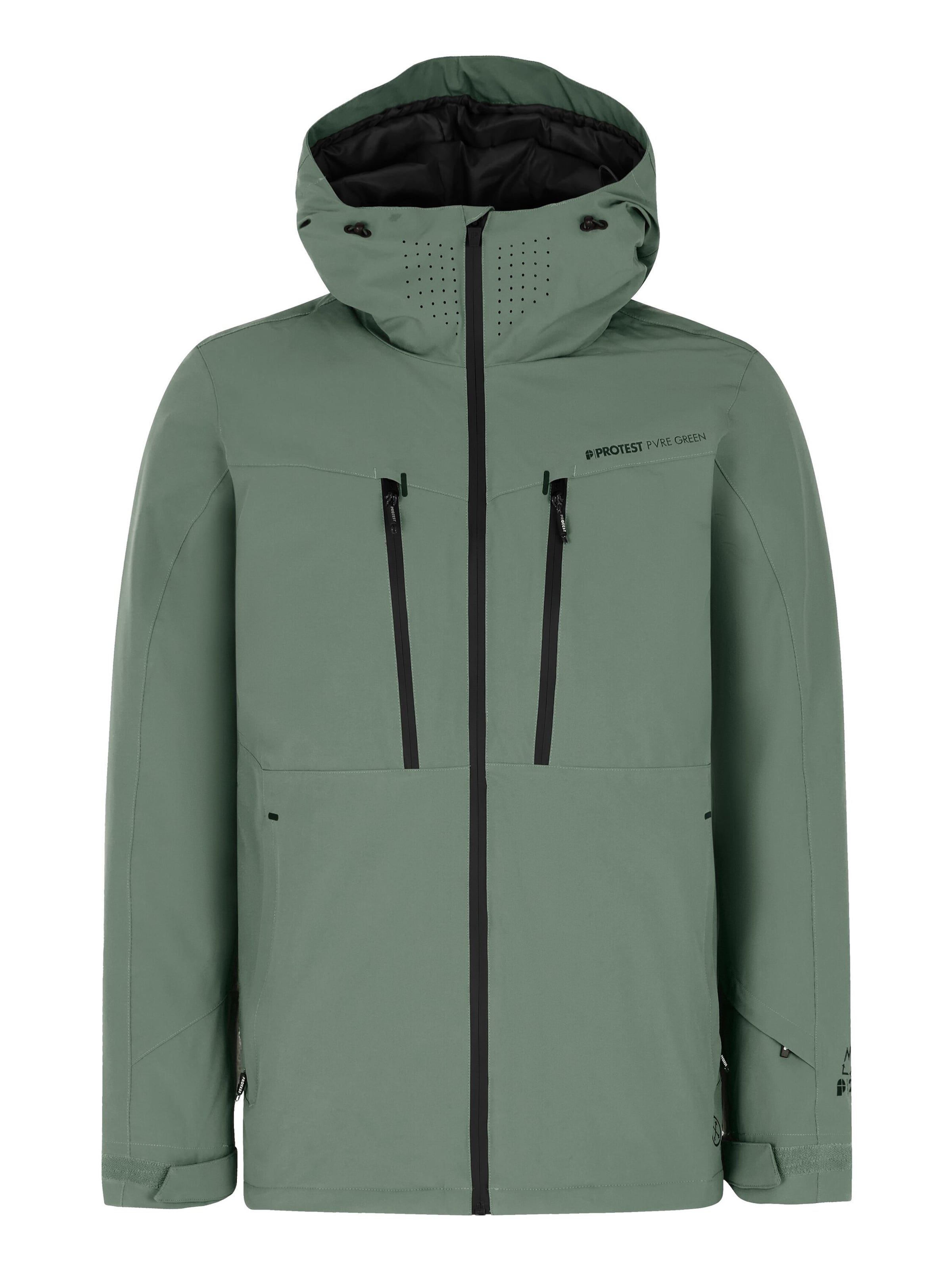 PROTEST Sportjacke 'PRTTIMOTHY'‌‌‌ in Grün: Vorderseite