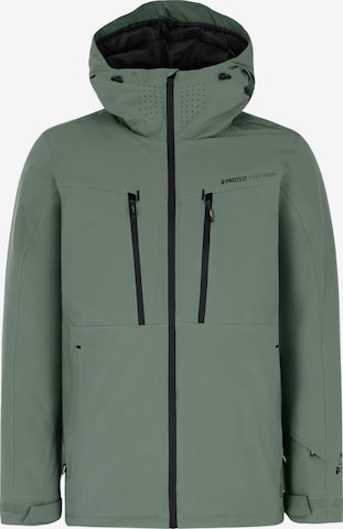 PROTEST Sportjacke 'PRTTIMOTHY' in Grün: Vorderseite