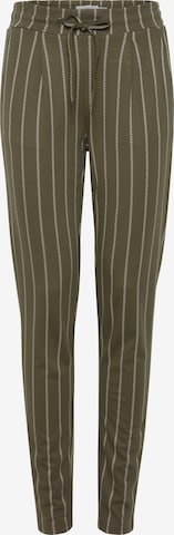 ICHI Trousers 'RUTI' in Green: front