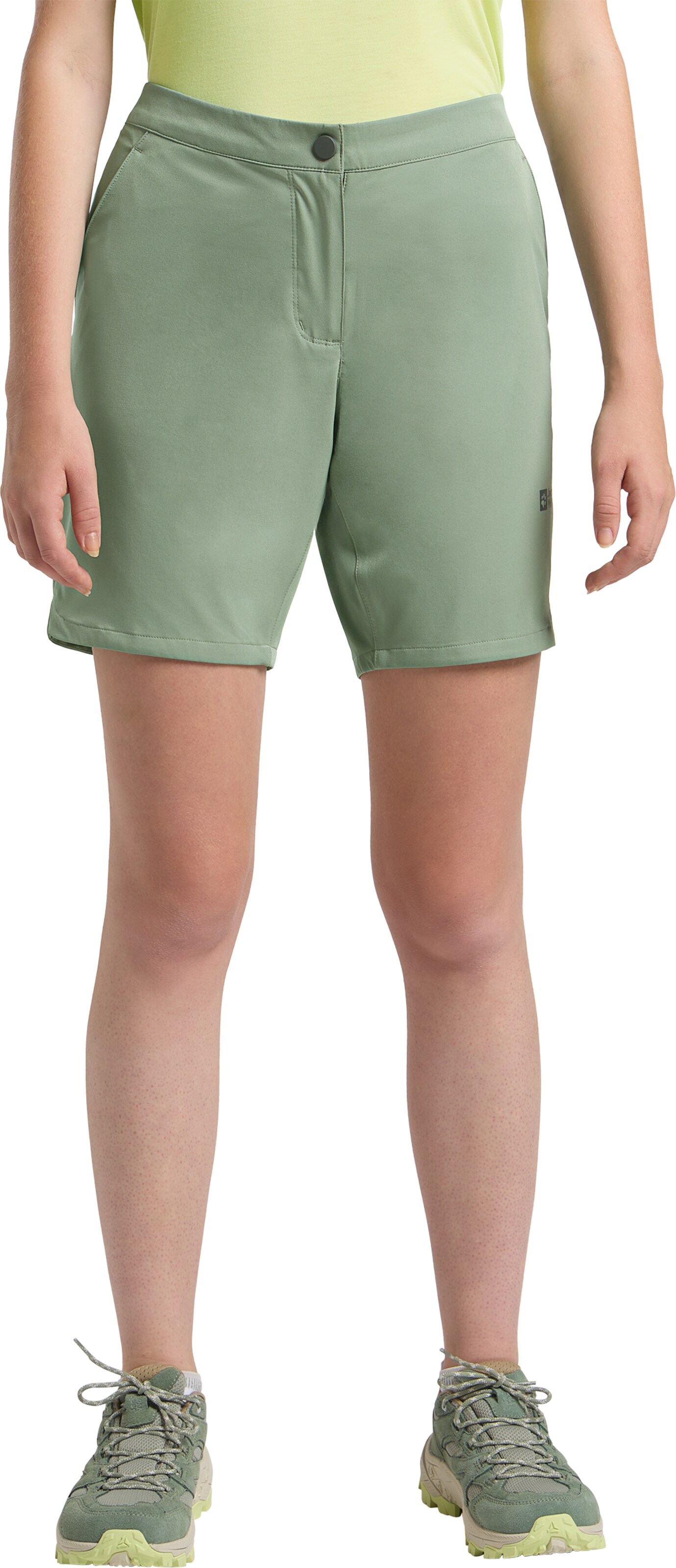 JACK WOLFSKIN Workout Pants in Green: front