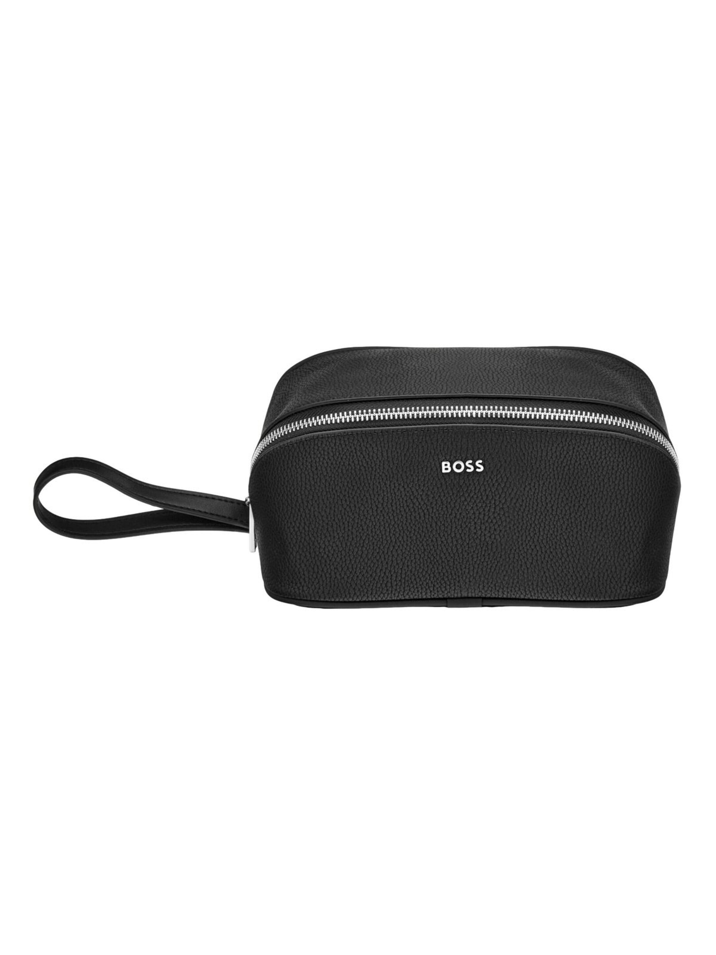 Trousses de toilette BOSS en noir : devant