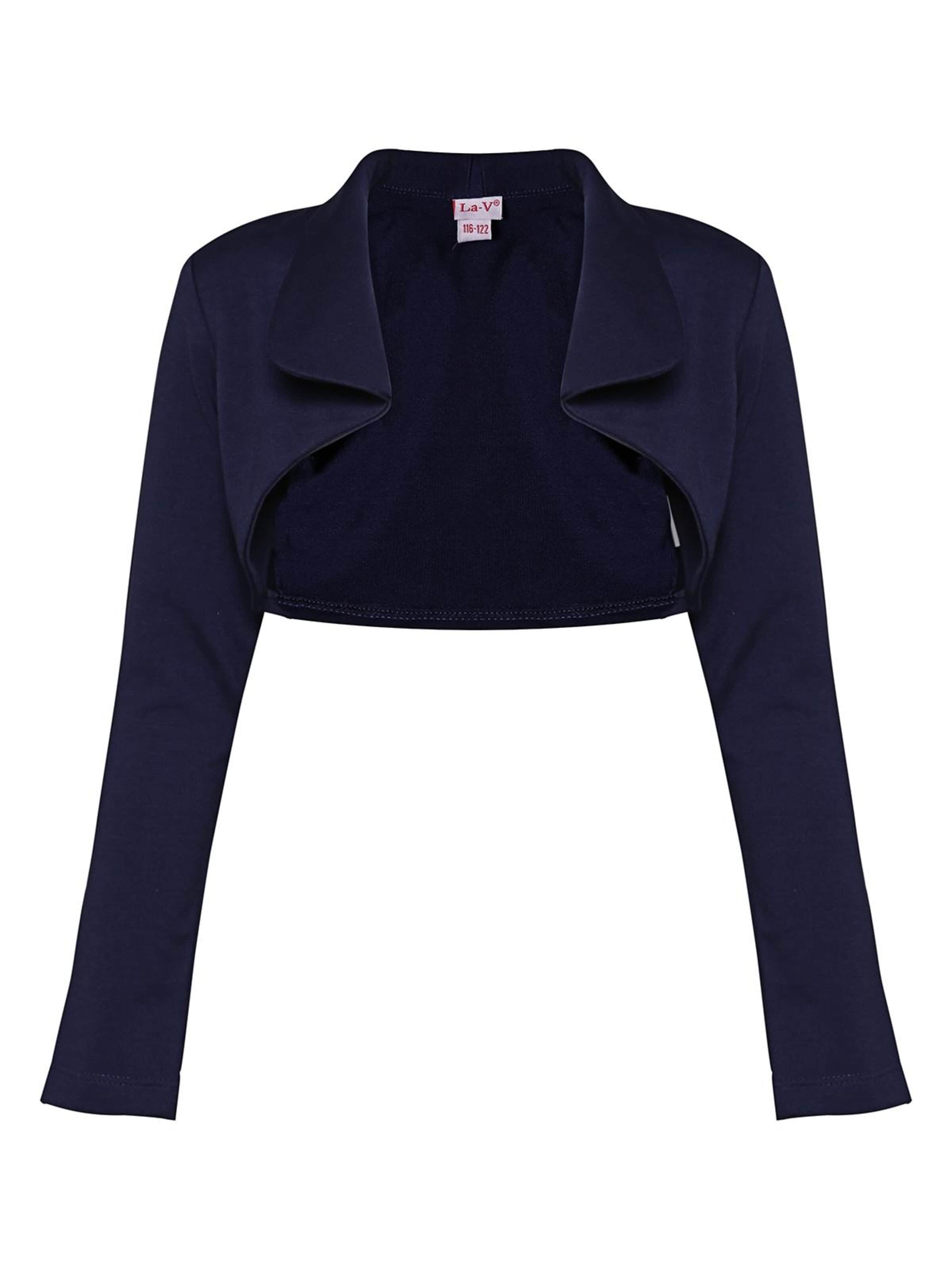 La V Vest 'Vest met lange kraag' in Blue: front