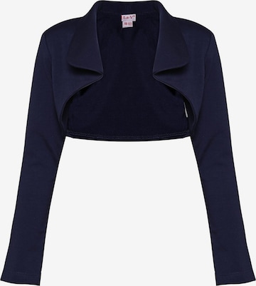 La V Bodywarmer 'Vest met lange kraag' in Blauw: voorkant