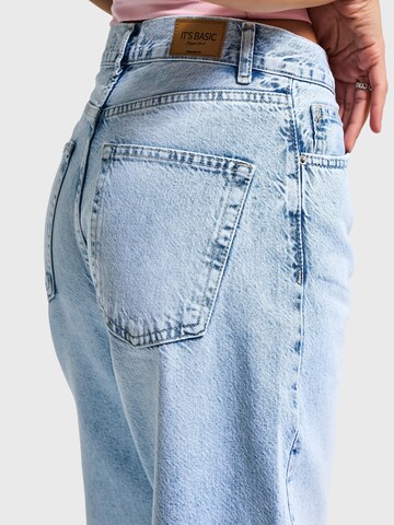 IT'S BASIC Loosefit Jeans 'SOFIA Loose High Rise Jeans' in Blauw