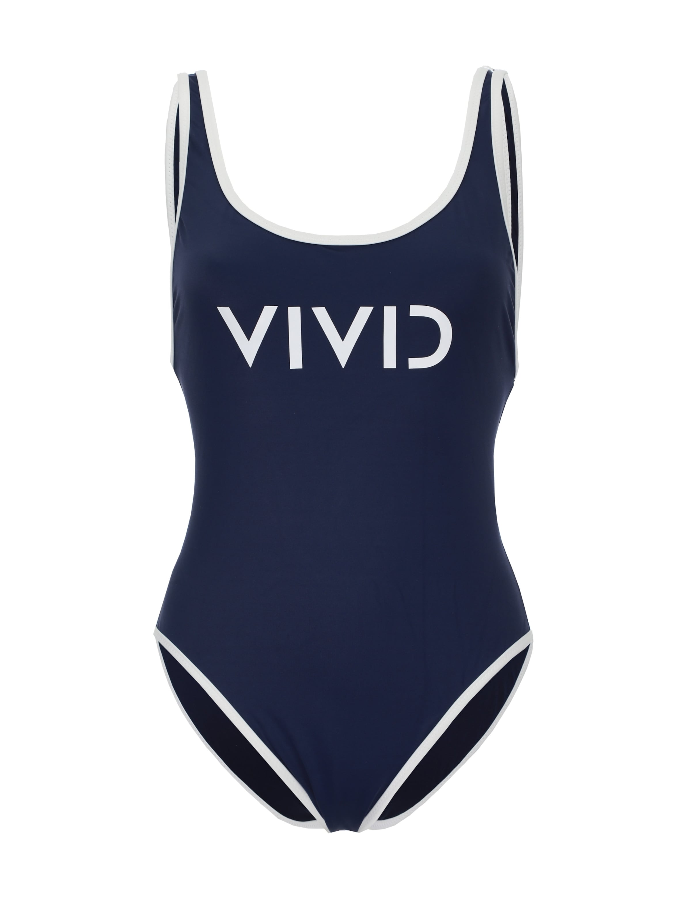 VIVID Μπουστάκι Ολόσωμο μαγιό σε μπλε: μπροστά