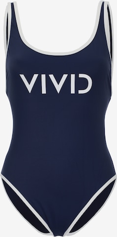 VIVIDBustier Jednodijelni kupaći kostim - plava boja: prednji dio
