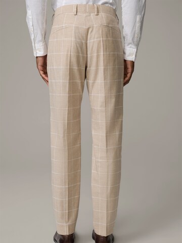 STRELLSON Slim fit Pants 'Max' in Beige