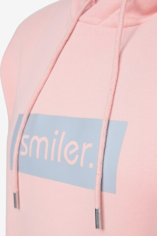 smiler. Sweatshirt 'Happy' in Rood