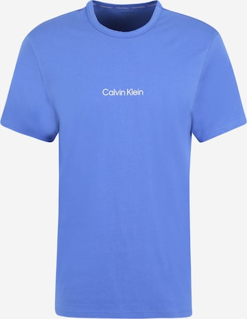 T-Shirt Calvin Klein Underwear en bleu : devant