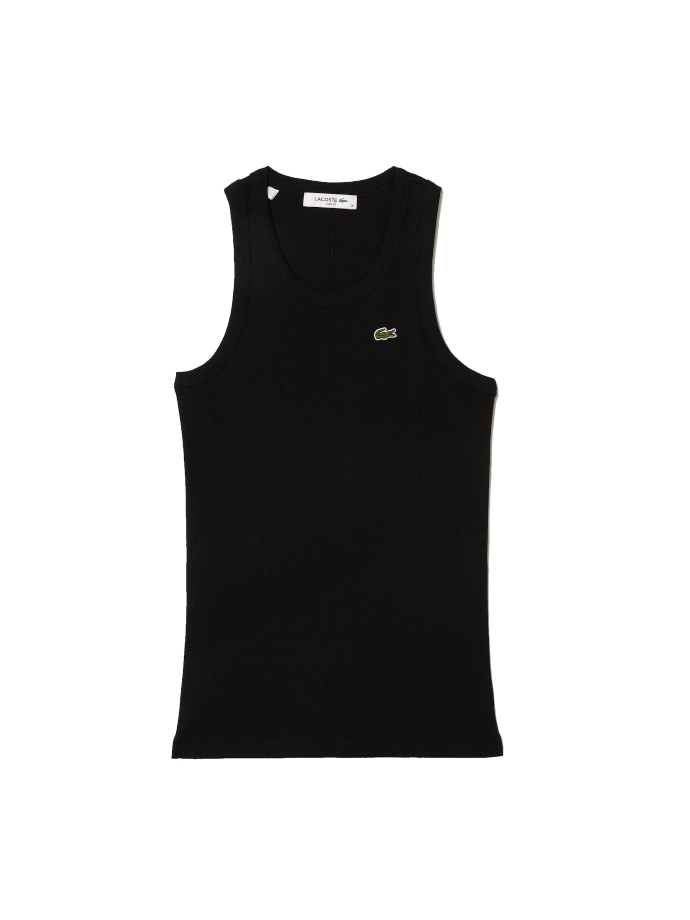 Top di LACOSTE in nero: frontale