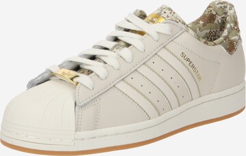 ADIDAS ORIGINALS - Sapatilhas baixas 'Superstar' em bege: frente