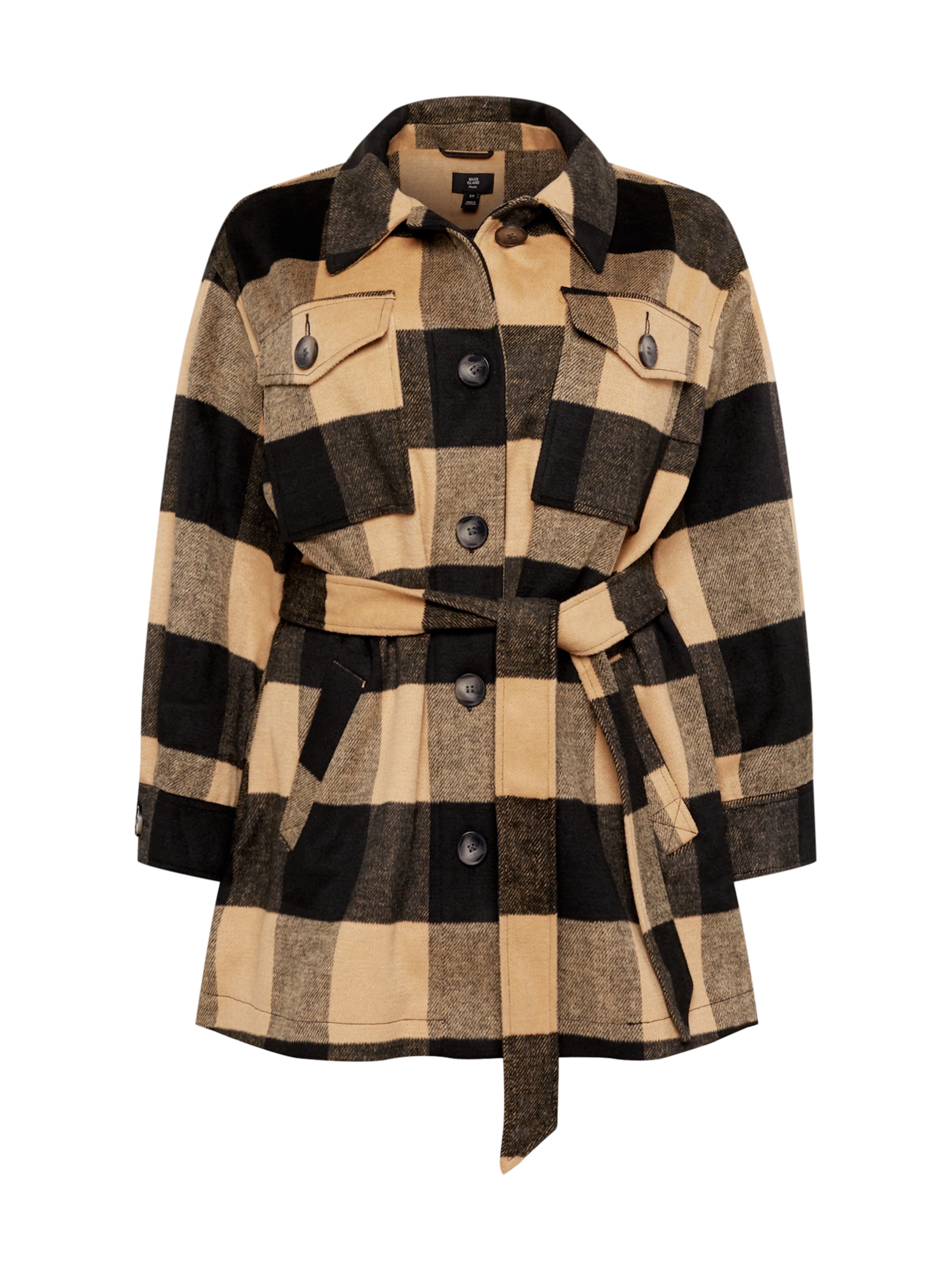 River Island Plus Prechodná bunda - Hnedá: predná strana