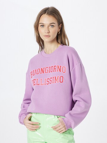 Gina Tricot Sweatshirt 'Riley' in Lila: Vorderseite