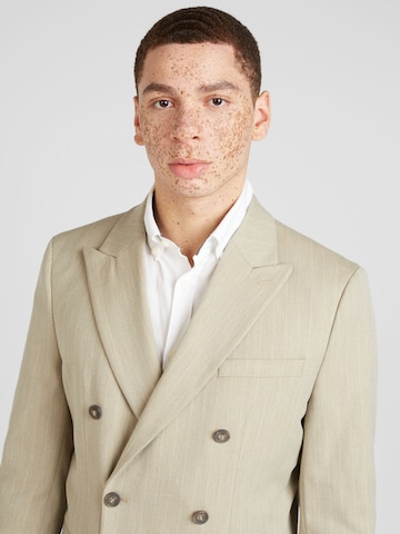 SELECTED HOMME Slim fit Suit 'PETER' in Beige