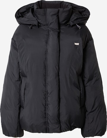 LEVI'S ®Zimska jakna 'Pillow Bubble Shorty' - crna boja: prednji dio