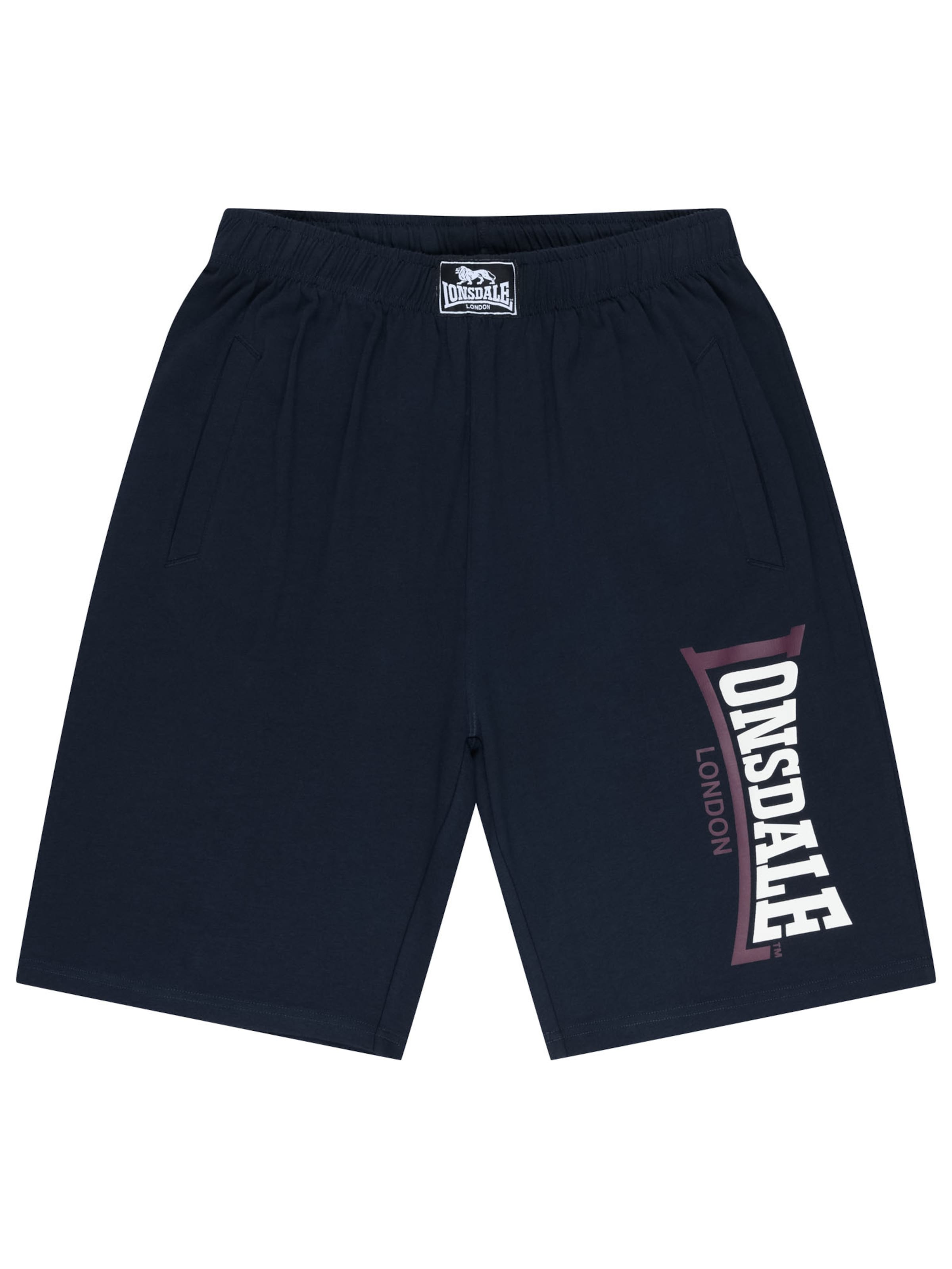 LONSDALE Trousers 'Jam' in Blue: front