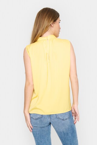 SAINT TROPEZ - Blusa 'Aileen' em amarelo