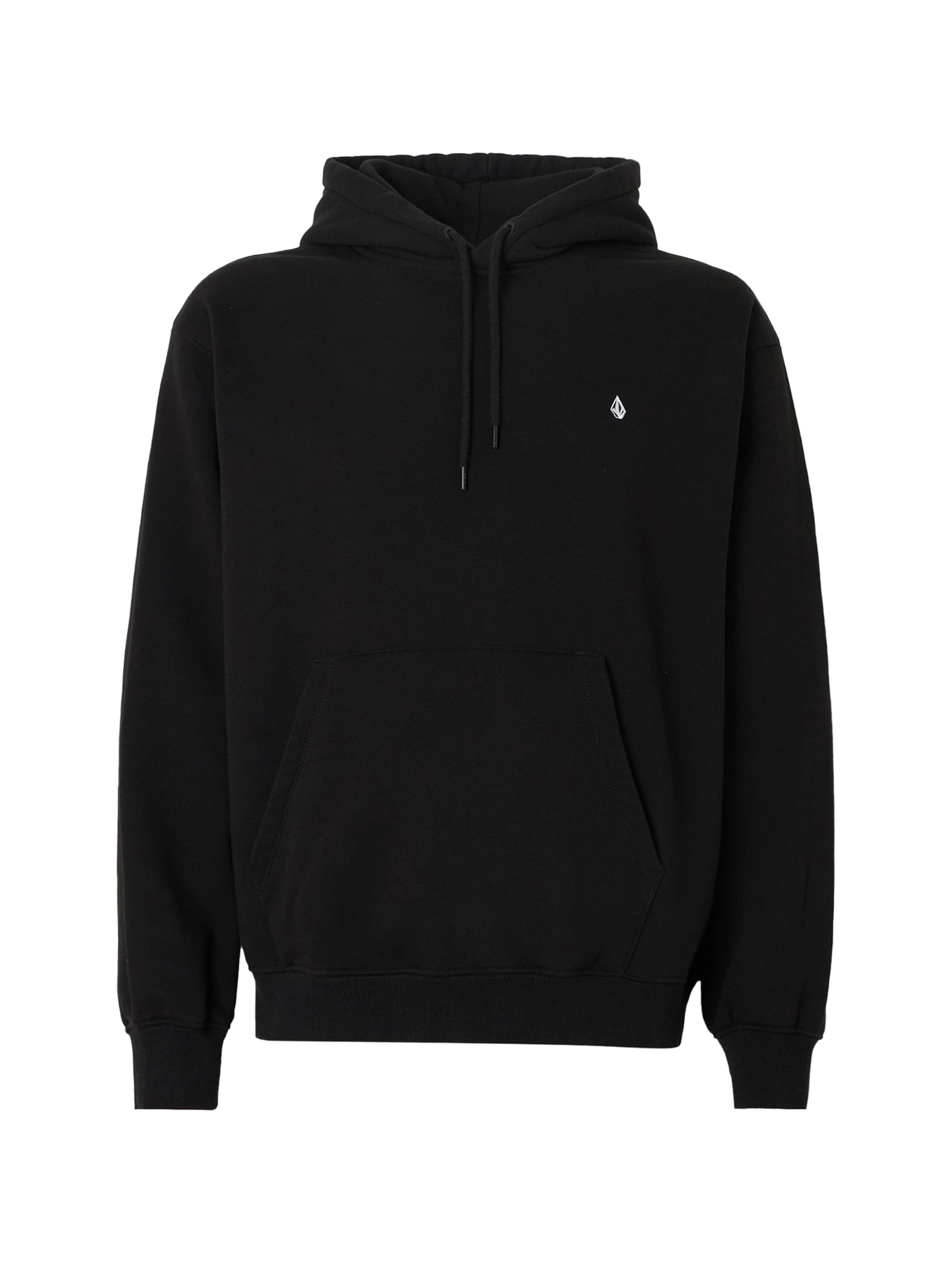 Bluză de molton 'SINGLE STONE' de la Volcom pe negru: față