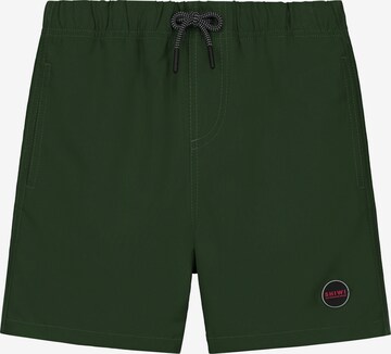 Shiwi Plavecké šortky 'MIKE' – zelená: přední strana