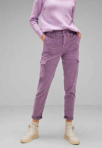 STREET ONE Loose fit Jeans in Purple: front