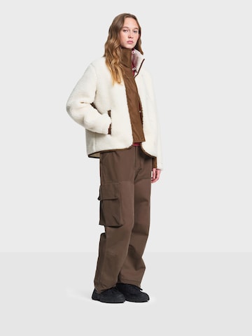 AIGLE Fleece jas in Beige: voorkant