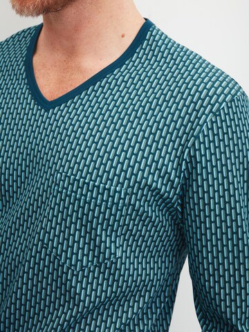 CALIDA Long Pajamas 'Relax Streamline' in Green