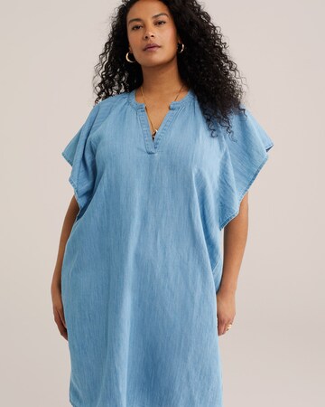 WE Fashion Obleka | modra barva: sprednja stran