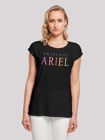 T-shirt 'Disney The Little Mermaid Ariel' F4NT4STIC en noir : devant