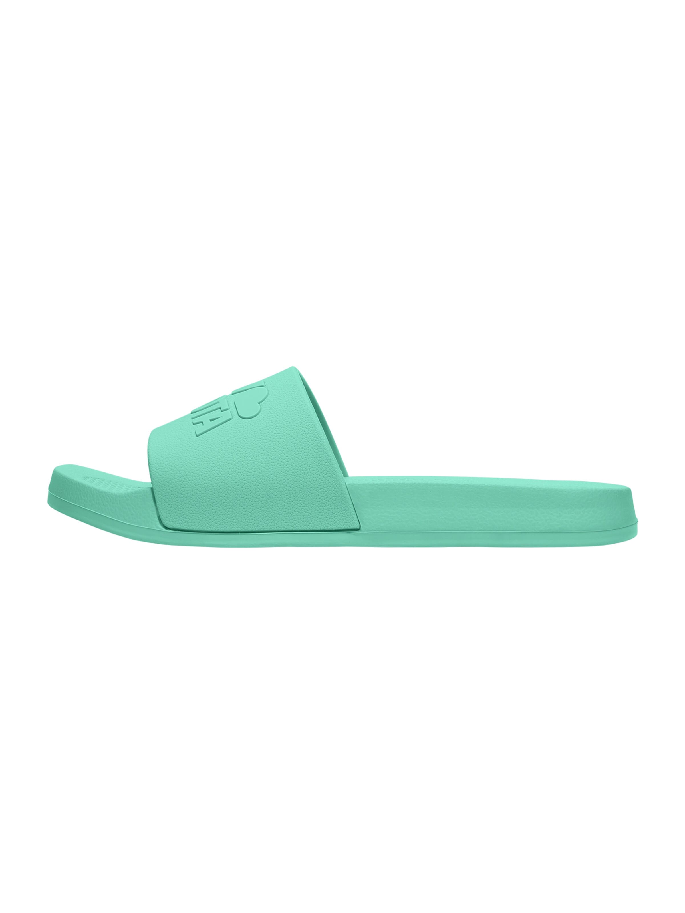 Kubota Beach & Pool Shoes 'Kubota Women's Slip-On Light Green Basic Plain Pool Slides' in Green: front