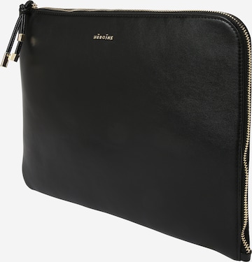 Maison Hēroïne Laptop Bag 'Lucie' in Black: front