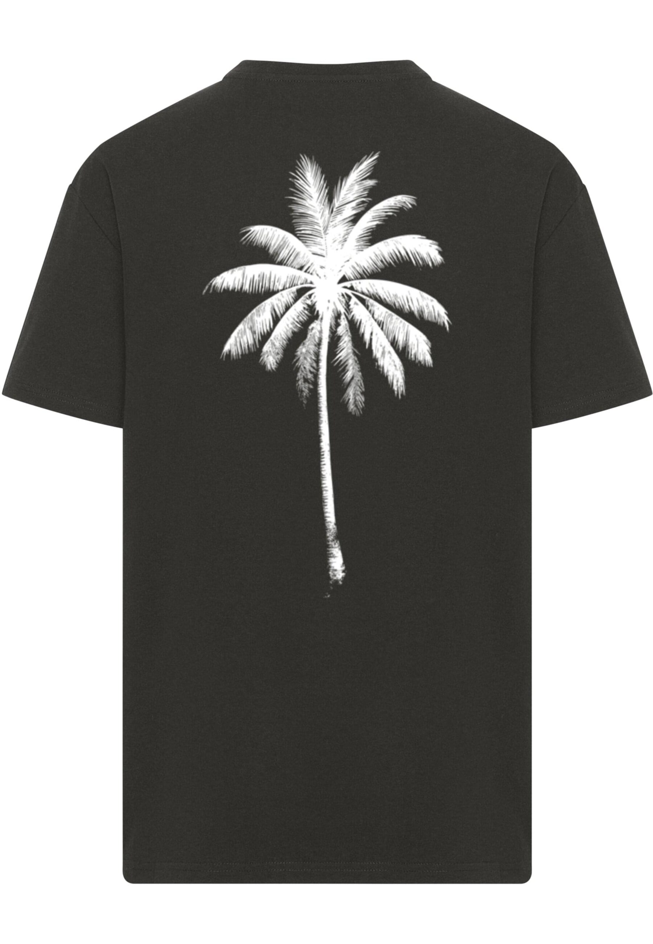 Mister Tee - Camiseta 'Under The Palm Trees' en negro
