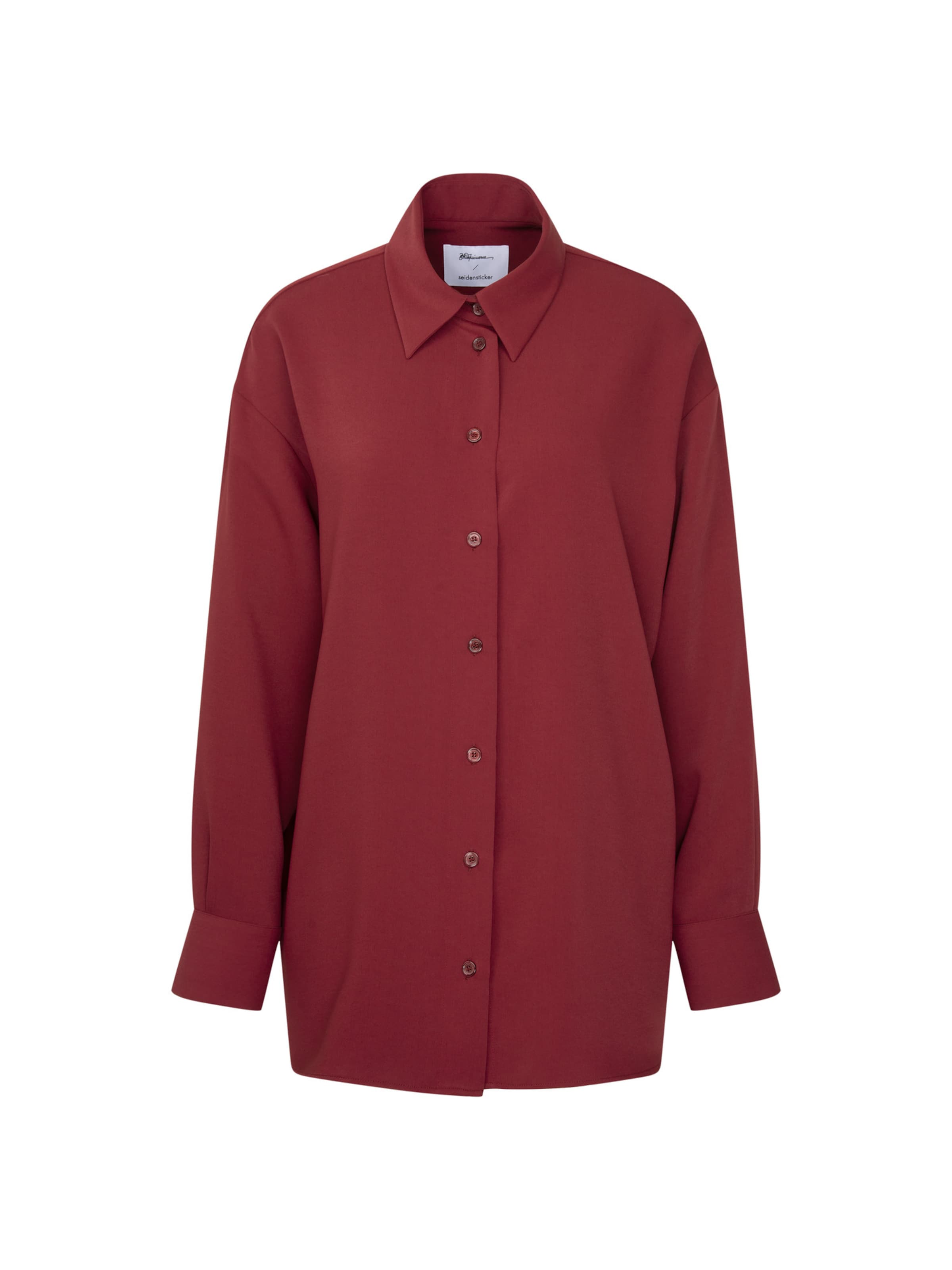 SEIDENSTICKER Blouse in Rood: voorkant