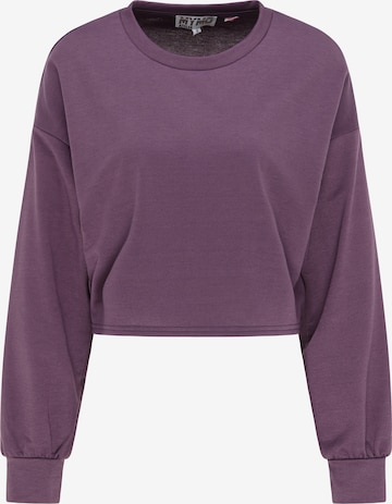 myMo ATHLSR Athletic Sweatshirt in Purple: front