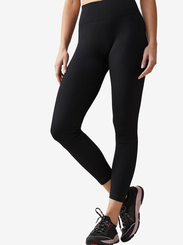 Next Skinny Leggings in Black: front