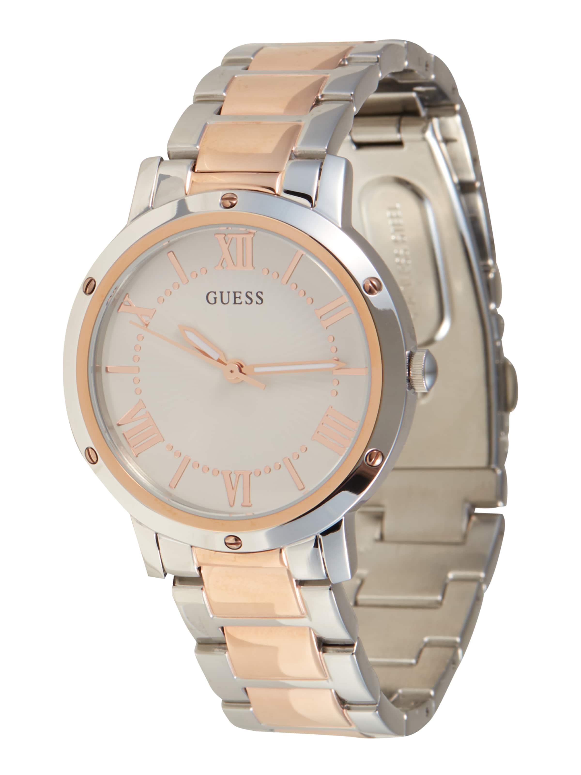 GUESS Analoog horloge 'Dawn' in Zilver: voorkant
