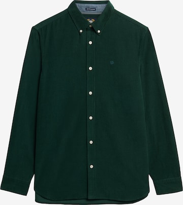 Superdry Regular fit Overhemd in Groen: voorkant
