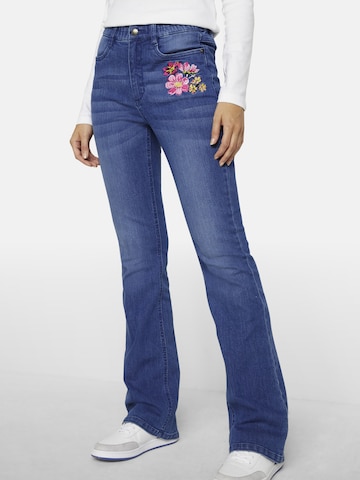 bonprix Slimfit Jeans in Blauw: voorkant