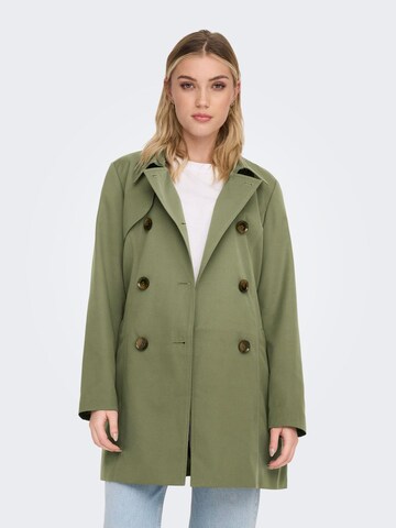 ONLY Between-Seasons Coat in Green: front