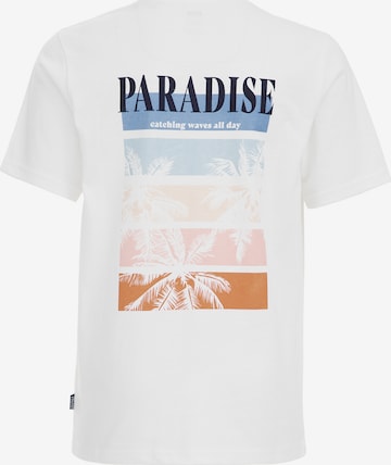 T-Shirt WE Fashion en blanc