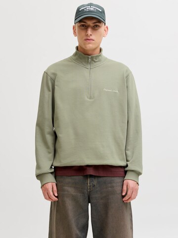 JACK & JONES Sweatshirt 'JORNorrebro' in Green: front