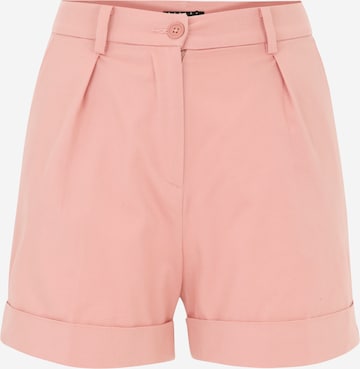Sisley Pleat-Front Pants in Pink: front