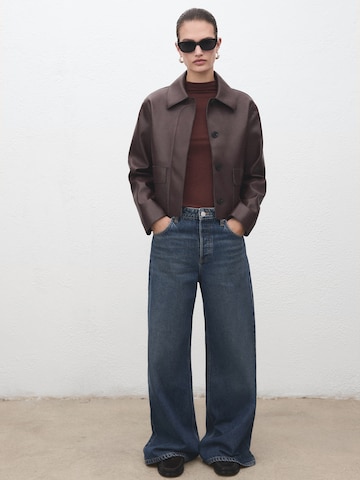 MANGO Shirts 'SECONDPE' i brun