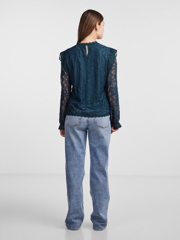 PIECES Bluse in Blau