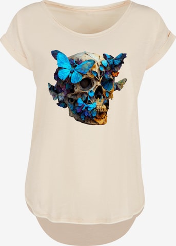 T-shirt F4NT4STIC en beige : devant