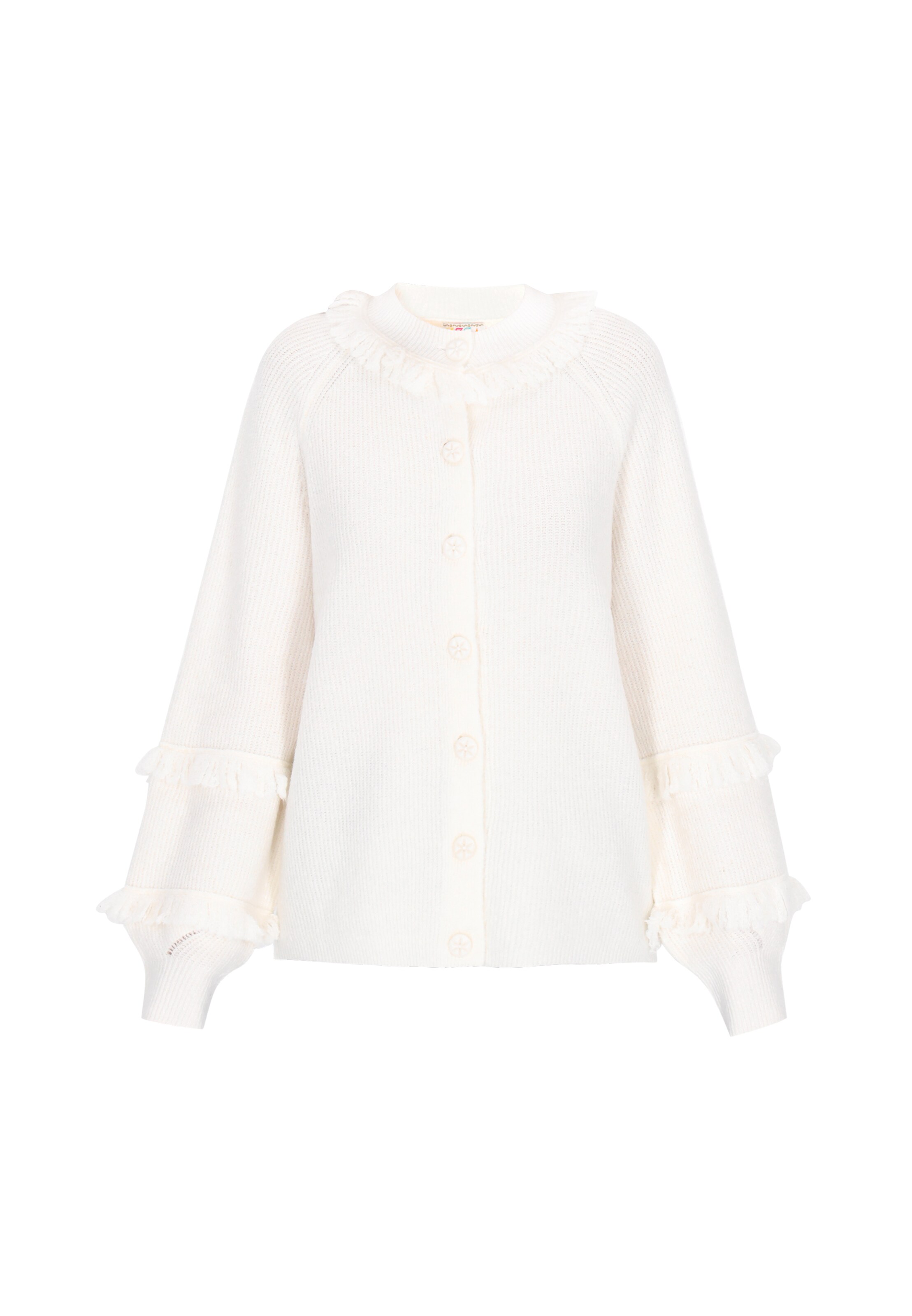 IZIA Kardigan – bílá: přední strana