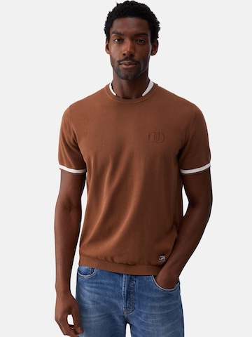 Liu Jo Shirt 'LIU JO UOMO MAGLIA CHIUSA M/C T-SHIRT' in Brown: front
