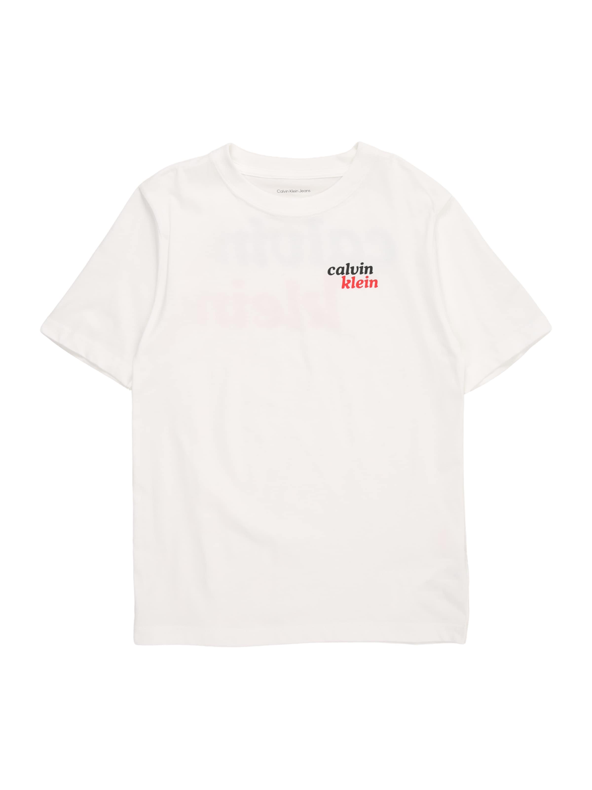 Calvin Klein Jeans Tričko – bílá: přední strana
