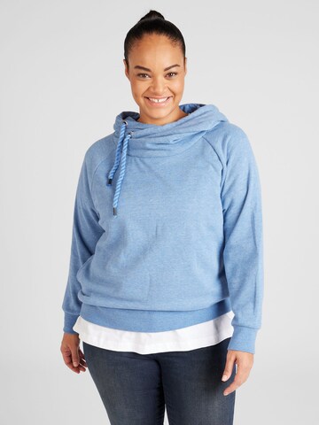 ONLY Carmakoma Sweatshirt 'CARLAMILLE' in Blue: front