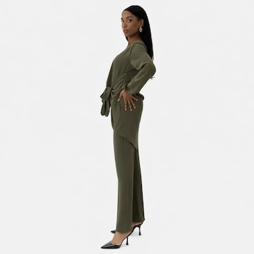 Effilé Pantalons de tailleur Elara en vert